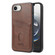 iPhone 16e / 17e AZNS K1 Series Card Slot Business Phone Case - Brown