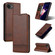 iPhone 16e / 17e AZNS Magnetic Calf Texture Flip Leather Phone Case - Dark Brown