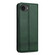 iPhone 16e / 17e AZNS Magnetic Calf Texture Flip Leather Phone Case - Dark Green