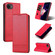 iPhone 16e / 17e AZNS Magnetic Calf Texture Flip Leather Phone Case - Red