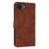 iPhone 16e / 17e AZNS Skin Feel Calf Texture Flip Leather Phone Case - Brown