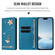 iPhone 16e / 17e Ballet Girl Diamond Studded RFID Vegan Leather Phone Case - Lake Blue