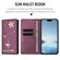 iPhone 16e / 17e Ballet Girl Diamond Studded RFID Vegan Leather Phone Case - Violet