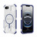 iPhone 16e / 17e BIBERCAS Transparent Color Series MagSafe Air Bag Shockproof Phone Case - Blue