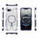 iPhone 16e / 17e BIBERCAS Transparent Color Series MagSafe Air Bag Shockproof Phone Case - Blue