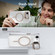 iPhone 16e / 17e Bright Color Clear MagSafe Lens Frame Holder Phone Case - White