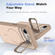 iPhone 16e / 17e Bright Color Contrast Skin-feel Camera Bracket Magsafe Phone Case - Desert Gold