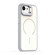 iPhone 16e / 17e Bright Color Contrast Skin-feel Camera Bracket Magsafe Phone Case - Grey