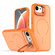 iPhone 16e / 17e Bright Color Contrast Skin-feel Camera Bracket Magsafe Phone Case - Orange
