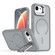 iPhone 16e / 17e Bright Color Frosted Skin-feel Camera Bracket Magsafe Phone Case - Grey