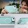 iPhone 16e / 17e Bright Color Imitation Camera Bracket Magsafe Phone Case - Riptide Blue