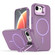 iPhone 16e / 17e Bright Color Imitation Camera Bracket Magsafe Phone Case - Sunset Purple