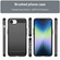 iPhone 16e / 17e Brushed Texture Carbon Fiber TPU Phone Case - Black