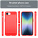 iPhone 16e / 17e Brushed Texture Carbon Fiber TPU Phone Case - Red