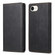 iPhone 16e / 17e Business Solid Color Magnetic RFID Leather Phone Case - Black