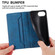 iPhone 16e / 17e Business Solid Color Magnetic RFID Leather Phone Case - Blue