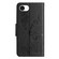 iPhone 16e / 17e Butterfly Embossed Flip Leather Phone Case - Black
