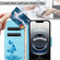 iPhone 16e / 17e Butterfly Embossed Flip Leather Phone Case - Blue