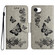 iPhone 16e / 17e Butterfly Embossed Flip Leather Phone Case - Grey