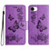 iPhone 16e / 17e Butterfly Embossed Flip Leather Phone Case - Purple