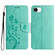 iPhone 16e / 17e Butterfly Flower Pattern Flip Leather Phone Case - Green