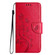 iPhone 16e / 17e Butterfly Flower Pattern Flip Leather Phone Case - Red