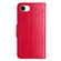 iPhone 16e / 17e Butterfly Flower Pattern Flip Leather Phone Case - Red