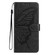 iPhone 16e / 17e Butterfly Flutter Pattern Embossed Leather Phone Case - Black