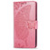 iPhone 16e / 17e Butterfly Love Flower Embossed Leather Phone Case - Pink