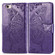 iPhone 16e / 17e Butterfly Love Flower Embossed Leather Phone Case - Purple