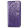iPhone 16e / 17e Butterfly Love Flower Embossed Leather Phone Case - Purple