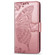 iPhone 16e / 17e Butterfly Love Flower Embossed Leather Phone Case - Rose Gold