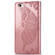 iPhone 16e / 17e Butterfly Love Flower Embossed Leather Phone Case - Rose Gold