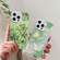 iPhone 16e / 17e Butterfly Pattern Silver Plating PC Hybrid TPU Phone Case - Bamboo Green