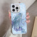 iPhone 16e / 17e Butterfly Pattern Silver Plating PC Hybrid TPU Phone Case - Blue Purple