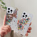 iPhone 16e / 17e Butterfly Pattern Silver Plating PC Hybrid TPU Phone Case - Colorful Gems