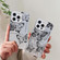 iPhone 16e / 17e Butterfly Pattern Silver Plating PC Hybrid TPU Phone Case - Ink Wash