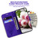 iPhone 16e / 17e Butterfly Rose Embossed Leather Phone Case - Purple