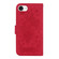 iPhone 16e / 17e Butterfly Rose Embossed Leather Phone Case - Red