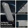 iPhone 16e / 17e Candy Diamond Frosted PC Hybrid TPU Phone Case - Black