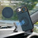 iPhone 16e / 17e Car Magnetic Ring Buckle Card Bag Phone Case with Lanyard - Green