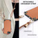 iPhone 16e / 17e Carbon Fiber Texture Leather Back Phone Case with Crossbody Strap - Brown
