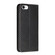 iPhone 16e / 17e Carbon Fiber Texture Magnetic Flip Leather Phone Case - Black