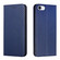 iPhone 16e / 17e Carbon Fiber Texture Magnetic Flip Leather Phone Case - Blue