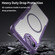 iPhone 16e / 17e Carbon Fiber Texture MagSafe Translucent Phone Case - Purple