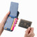 iPhone 16e / 17e Carbon Fiber Vertical Flip Wallet Stand Phone Case - Blue
