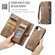 iPhone 16e / 17e CaseMe 008 Detachable Multifunctional Leather Phone Case - Brown