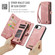 iPhone 16e / 17e CaseMe 008 Detachable Multifunctional Leather Phone Case - Pink