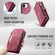 iPhone 16e / 17e CaseMe 008 Detachable Multifunctional Leather Phone Case - Red