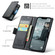 iPhone 16e / 17e CaseMe 023 Butterfly Buckle Litchi Texture RFID Anti-theft Leather Phone Case - Black